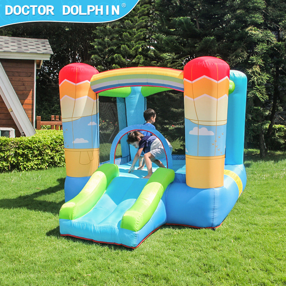 Children's bouncy castle, small household castle, children's bouncy castle, small household indoor castle
