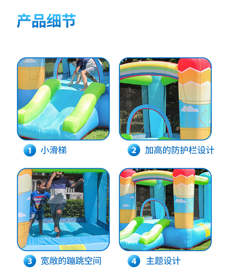 Children's bouncy castle, small household castle, children's bouncy castle, small household indoor castle