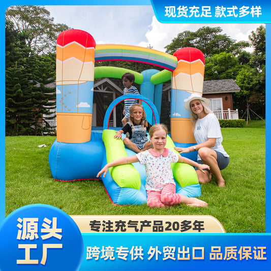 Children's bouncy castle, small household castle, children's bouncy castle, small household indoor castle