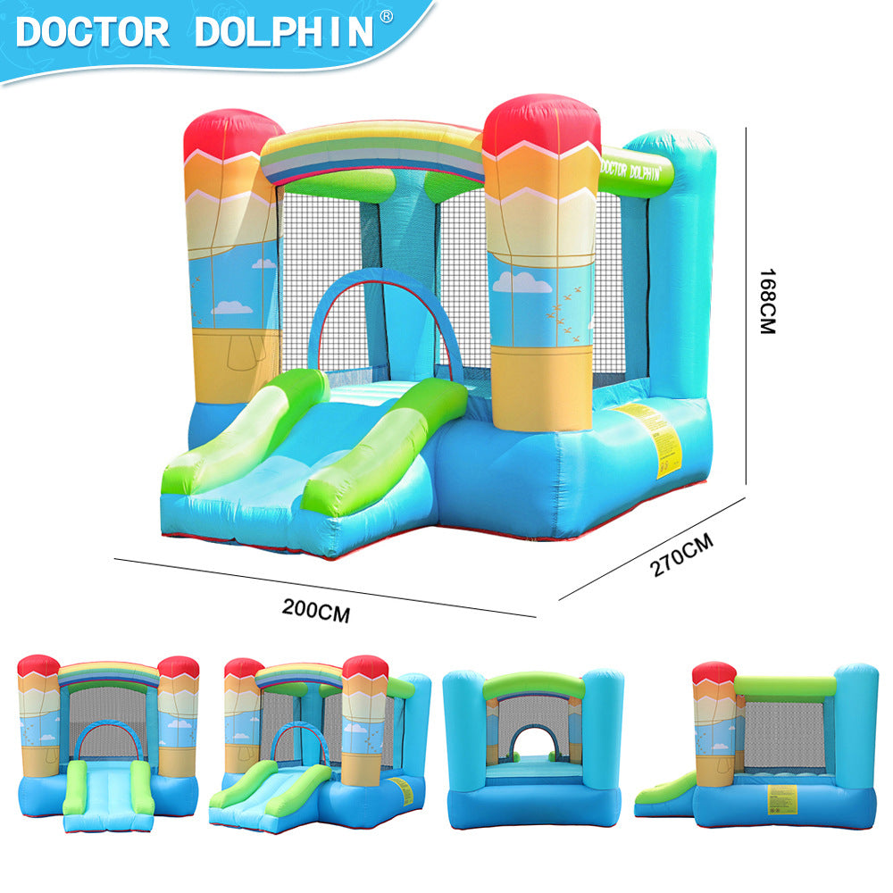 Children's bouncy castle, small household castle, children's bouncy castle, small household indoor castle